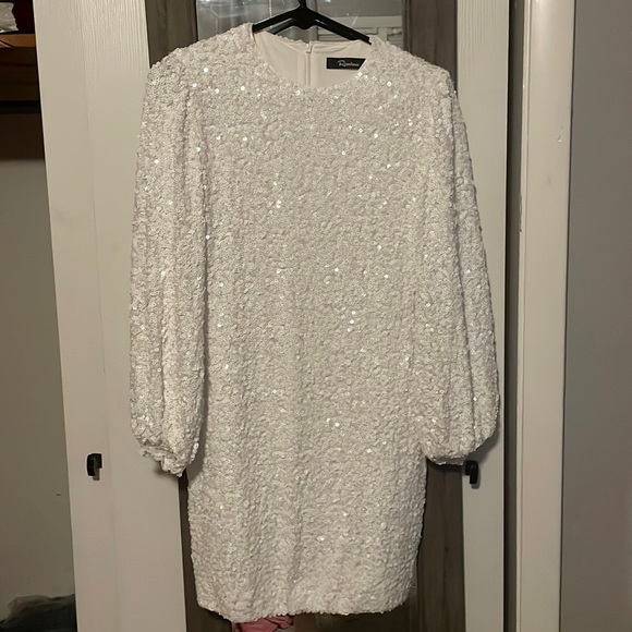 White Sequin Dress - Picture 1 of 2
